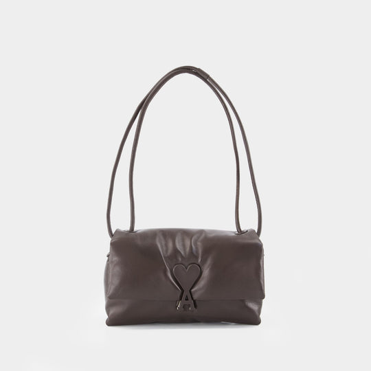 Sac À Main Voulez Vous - AMI Paris - Cuir - Marron