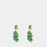 Boucles D'oreilles Botanica Dangles - Zimmermann - Métal - Vert