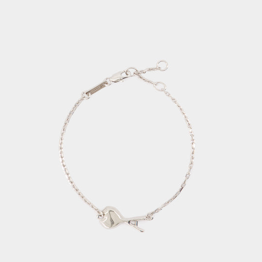 Bracelet Hammered Ami De Coeur Thin - AMI Paris - Métal - Argenté