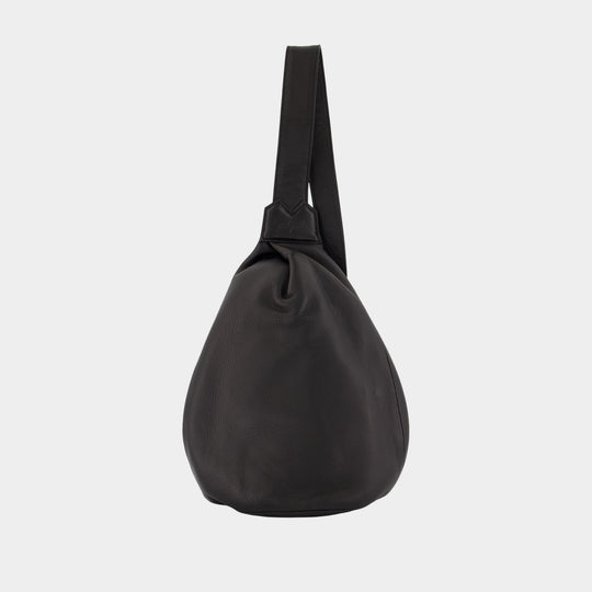 Sac À Bandoulière Tuck Sling S - YOHJI YAMAMOTO - Cuir - Noir