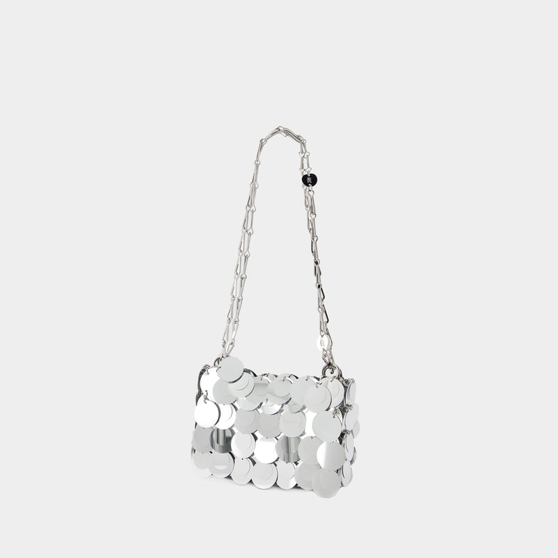 Sac À Main Sparkle Nano - Rabanne - Polyester - Argenté