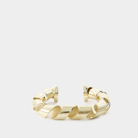 Bracelet XL Link Twist Cuff - Rabanne - Métal - Doré