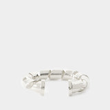 Bracelet XL Link Twist Cuff - Rabanne - Métal - Argenté