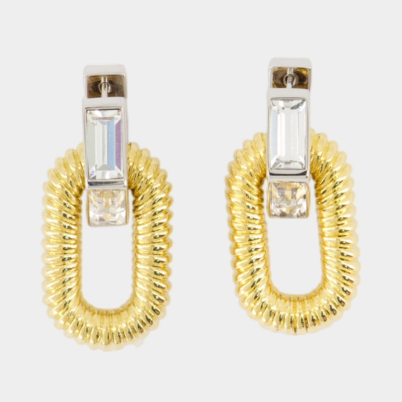 Boucles D'oreilles - Rabanne - Aluminum - Doré