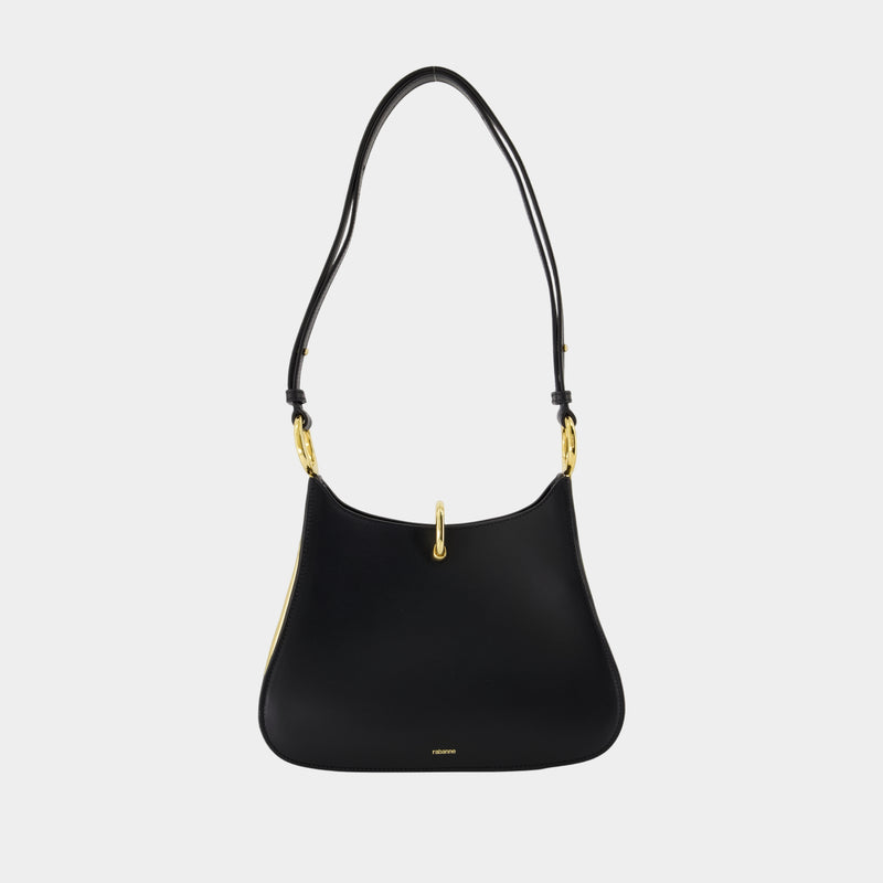 Sac Porté Épaule - Rabanne - Cuir - Noir