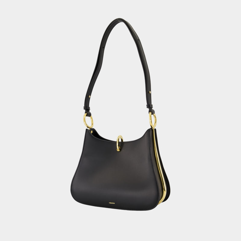 Sac Porté Épaule - Rabanne - Cuir - Noir