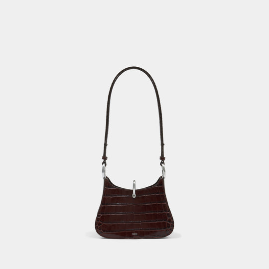 Sac Porté Épaule Ring Small - Rabanne - Cuir - Marron