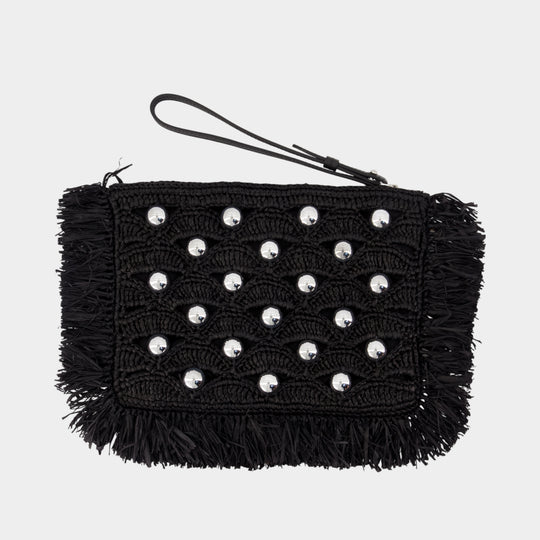 Sac À Main - Rabanne - Raphia - Noir