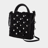 Sac À Bandoulière - Rabanne - Raphia - Noir