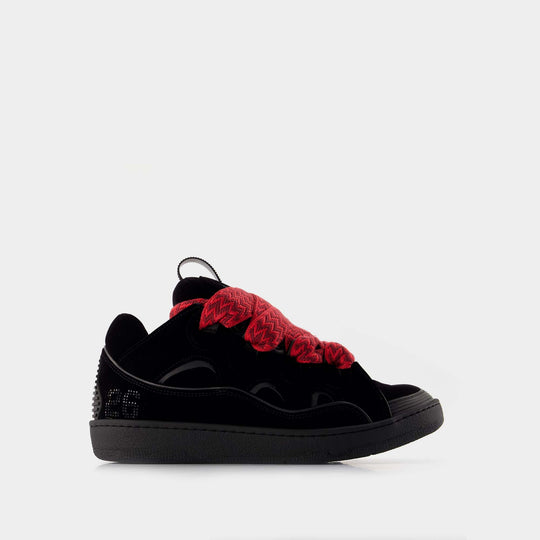 Sneakers Curb Jersey Velvet - Lanvin - Synthétique - Noir