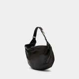 Sac Porté Épaule Large Quiver Clip - Lemaire - Cuir - Marron Foncé