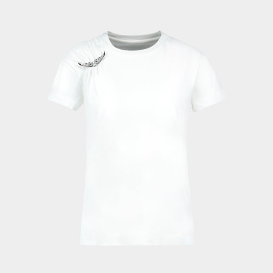 T-Shirt Suzan - Zadig & Voltaire - Coton - Blanc