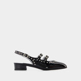 Sandales Queen - Carel - Cuir - Noir