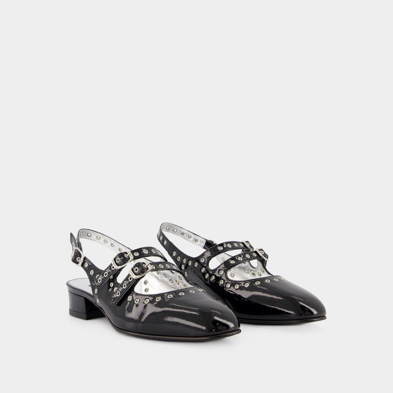 Sandales Queen - Carel - Cuir - Noir