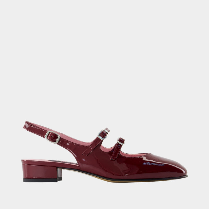 Sandales Peche - Carel - Cuir - Bordeaux