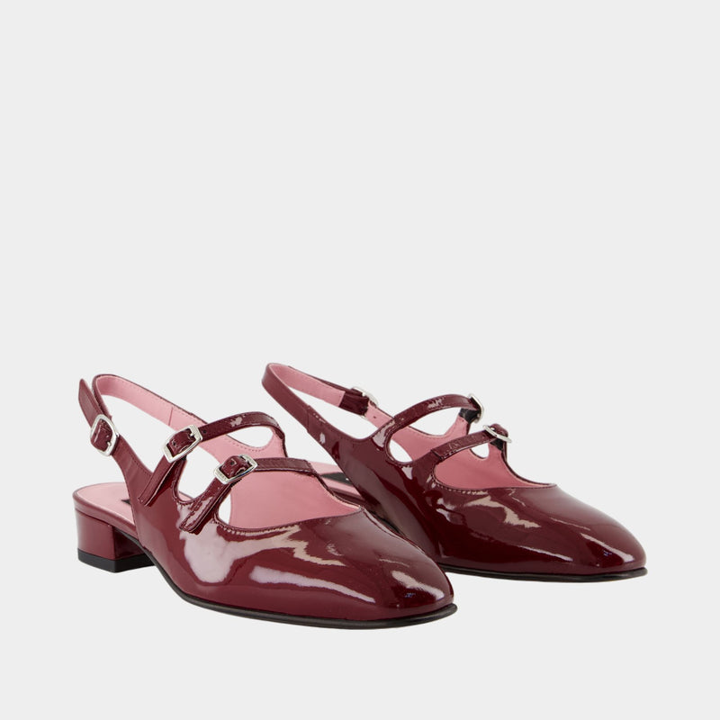 Sandales Peche - Carel - Cuir - Bordeaux