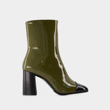 Bottes Donna - Carel - Patent Leather - Khaki/black