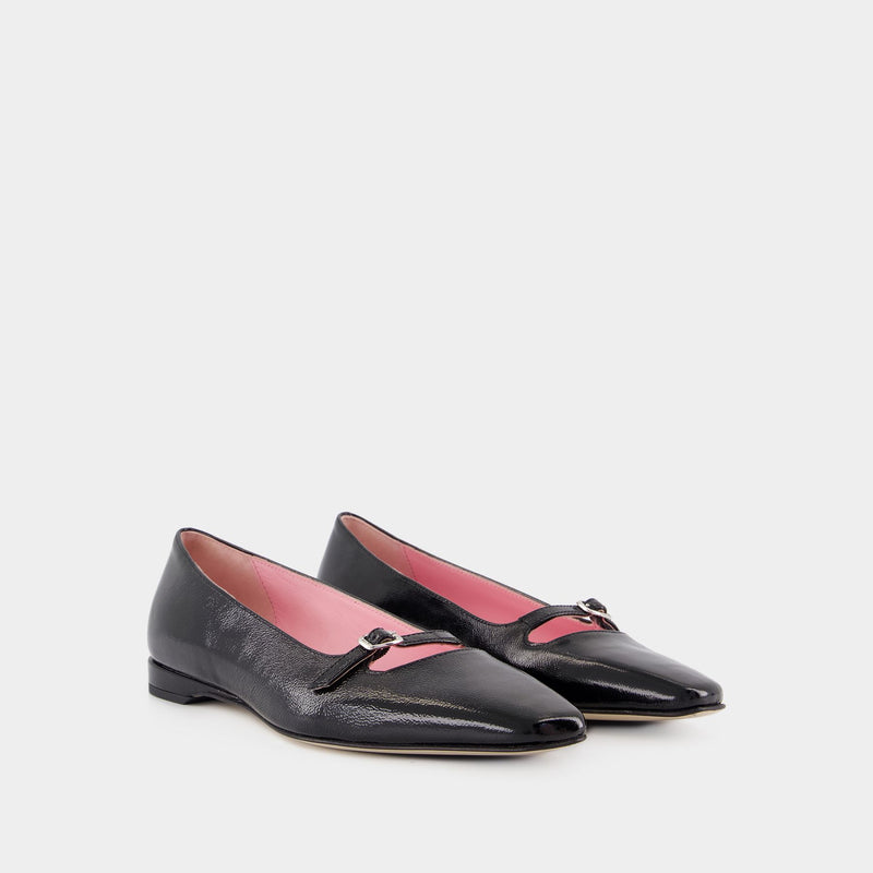 Ballerines Emilie - Carel - Cuir - Noir