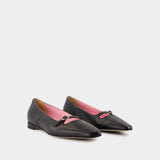 Ballerines Emilie - Carel - Cuir - Noir