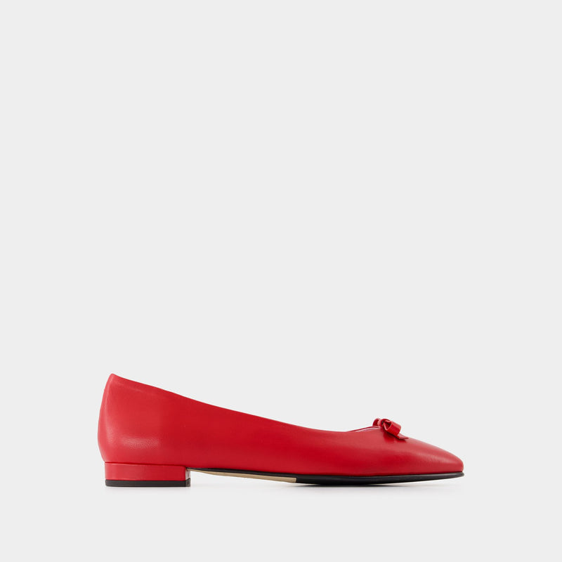 Ballerines Bella - Carel - Cuir - Rouge