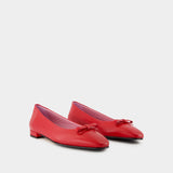 Ballerines Bella - Carel - Cuir - Rouge