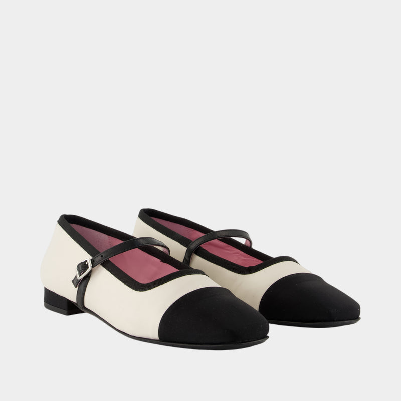 Ballerines Gisele - Carel - Cuir - Blanc