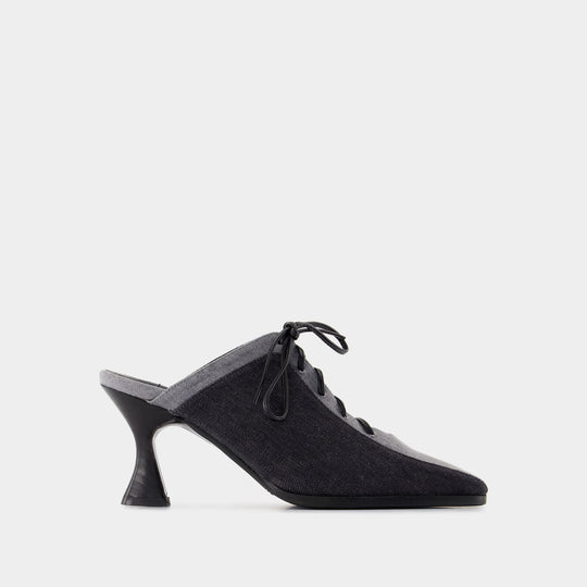 Sandales Corset - Carel - Toile - Noir