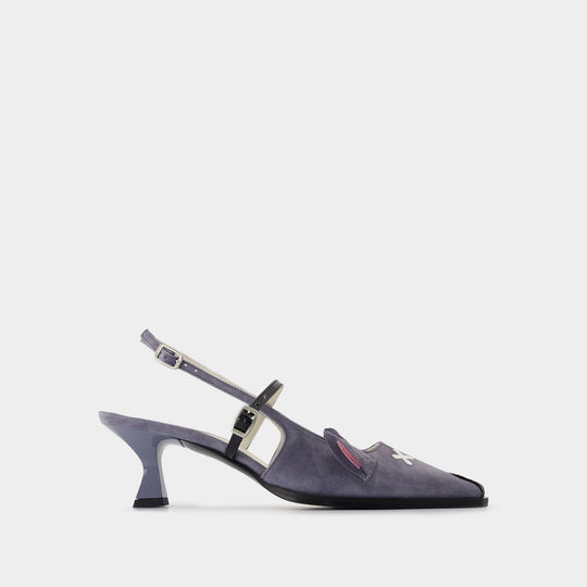 Sandales Souris Mp - Carel - Cuir - Gris