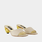 Sandales Naiade - Carel - Cuir - Blanc
