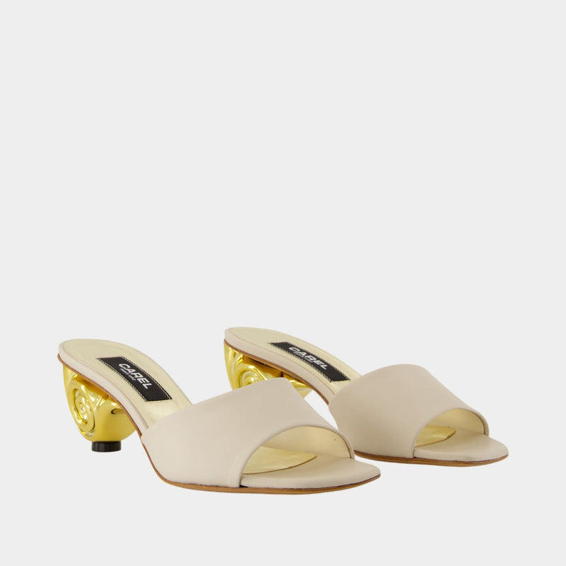 Sandales Naiade - Carel - Cuir - Blanc