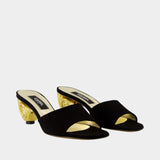 Sandales Naiade - Carel - Cuir - Noir
