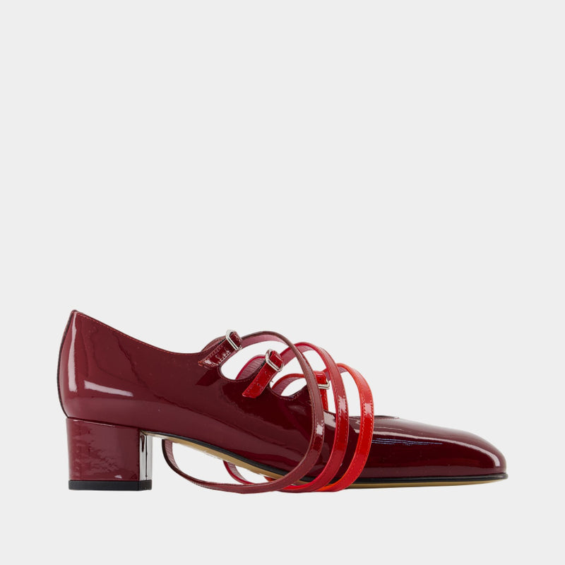 Escarpins Spaghetti - Carel - Cuir - Bordeaux