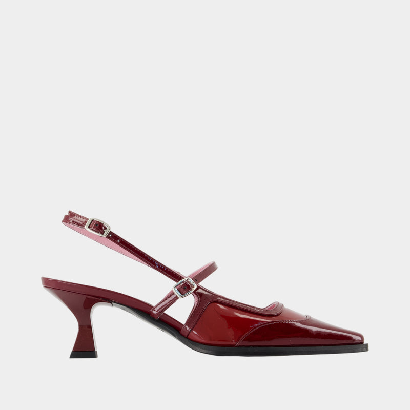 Sandales Cecile 25 - Carel - Cuir - Bordeaux
