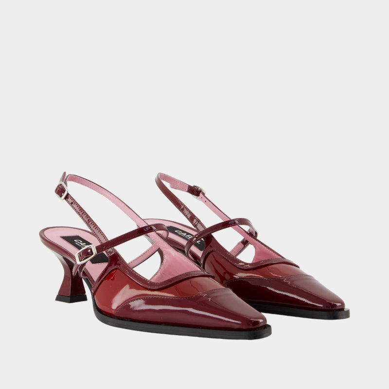 Sandales Cecile 25 - Carel - Cuir - Bordeaux
