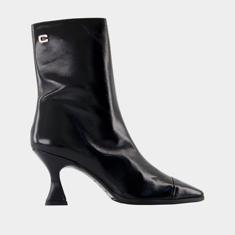 Bottines Isabelle Carel Cuir Noir