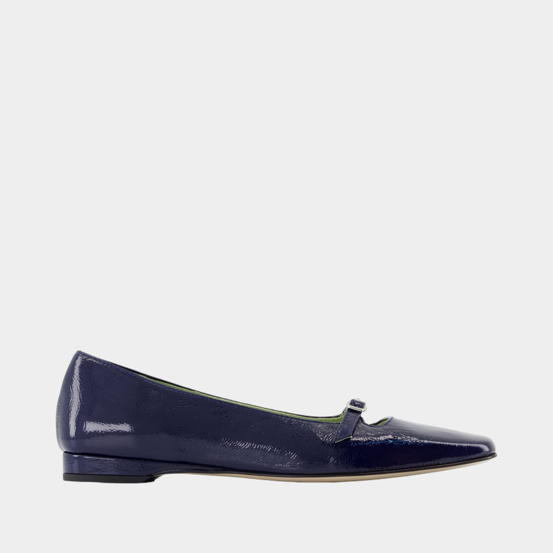 Ballerines Emilie - Carel - Cuir - Bleu