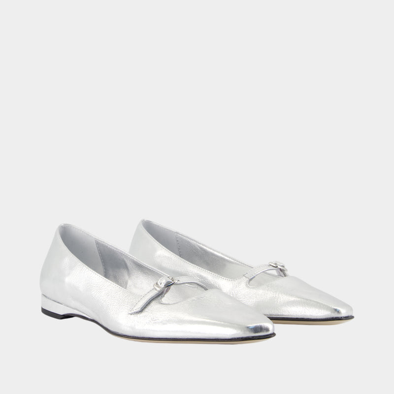 Ballerines Emilie - Carel - Cuir - Argenté