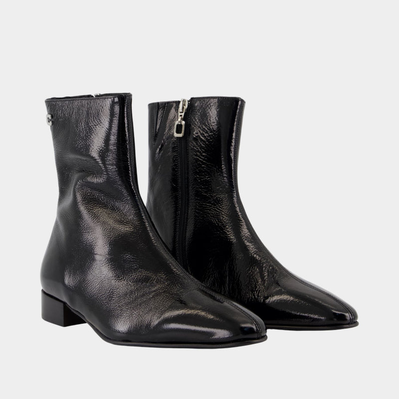 Bottines Aiglon - Carel - Cuir - Noir