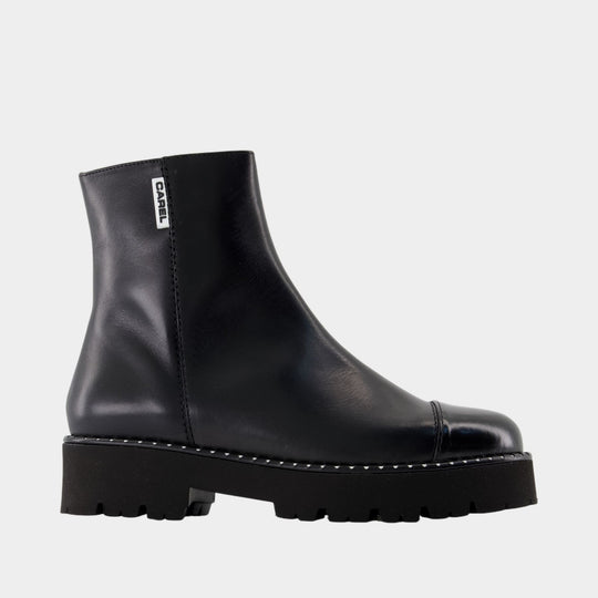 Bottines Chouchou 25 - Carel - Cuir - Noir