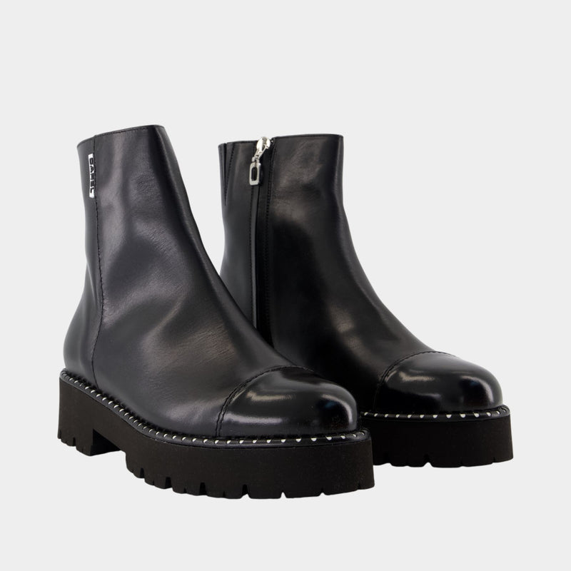Bottines Chouchou 25 - Carel - Cuir - Noir