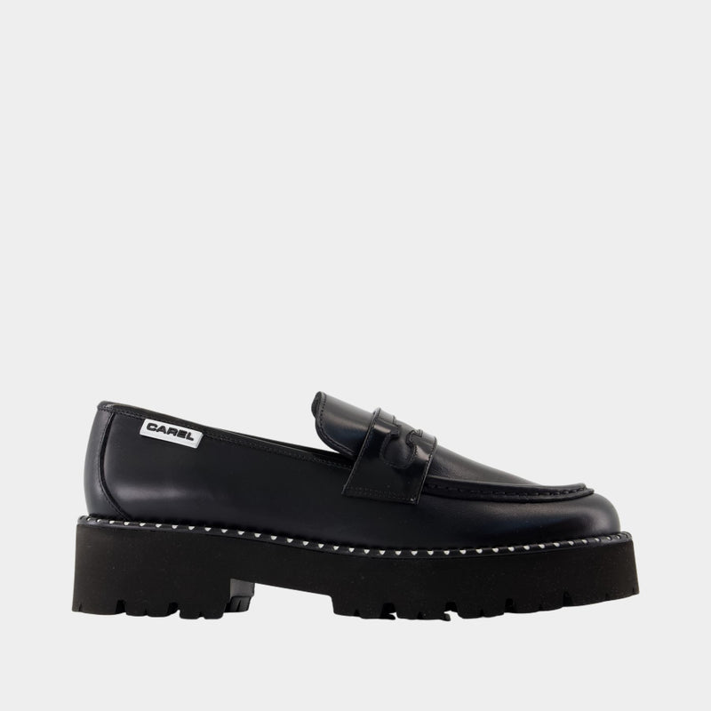 Chaussures Plates Marion - Carel - Cuir - Noir