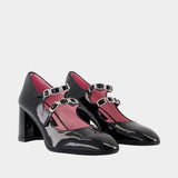 Escarpins Alice B - Carel - Cuir - Noir
