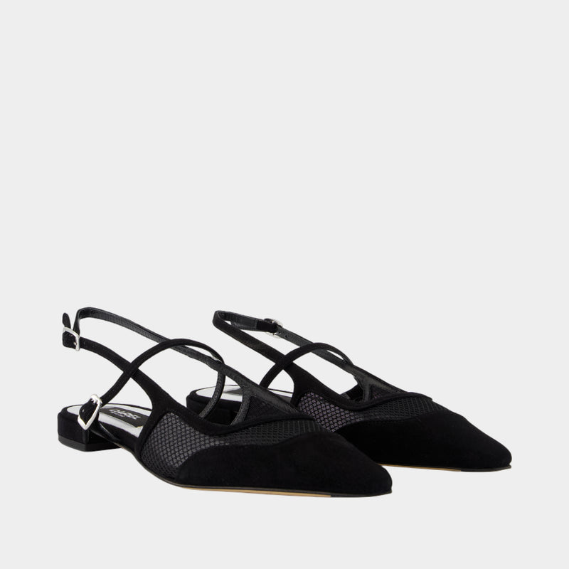 Ballerines Maela - Carel - Cuir - Noir