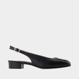 Chaussures Plates Coquelicot - Carel - Cuir - Noir