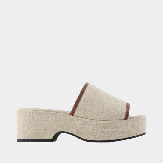 Mules Adri - Carel - Toile - Beige