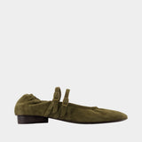 Ballerines Tatiana - Carel - Cuir - Kaki