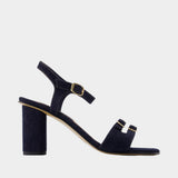 Escarpins Angelica - Carel - Cuir - Bleu Foncé