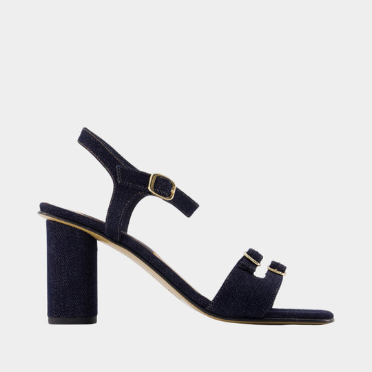 Escarpins Angelica - Carel - Cuir - Bleu Foncé