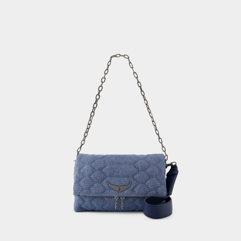 Sac Rocky Xl Scale Glitter - Zadig & Voltaire - Denim - Bleu