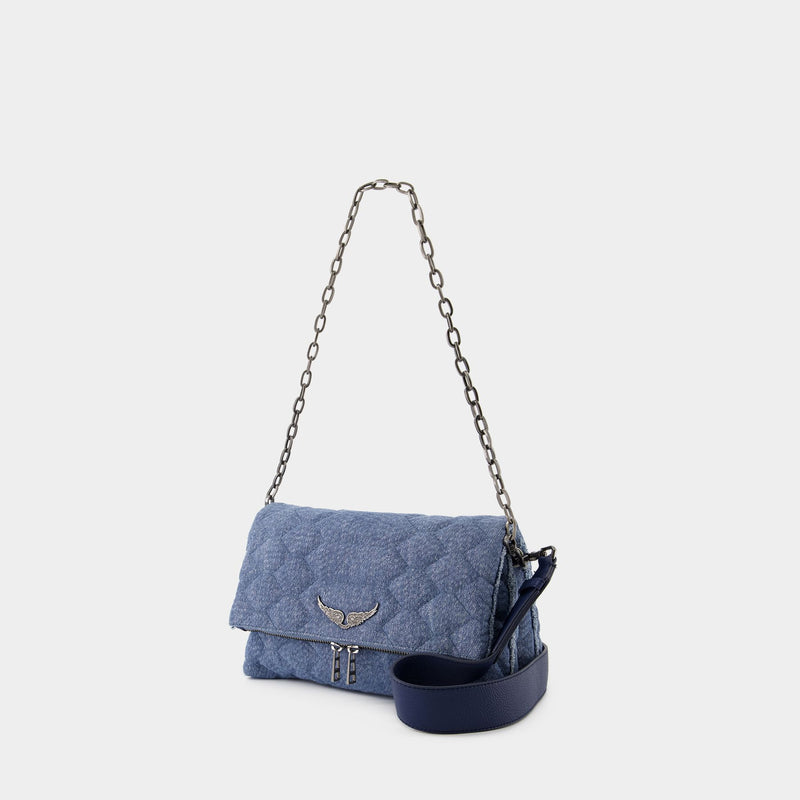 Sac Rocky Xl Scale Glitter - Zadig & Voltaire - Denim - Bleu